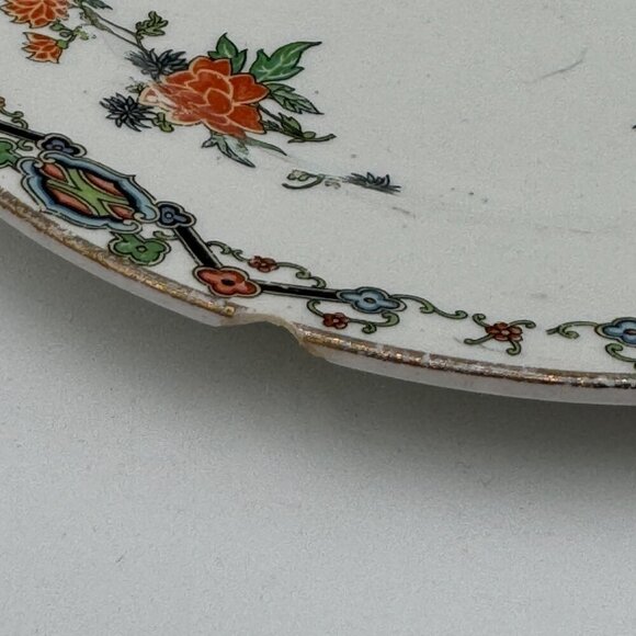 Vintage John Maddock and Sons Royal Vitreous Peacock Dessert Plate set of two - Picture 13 of 15